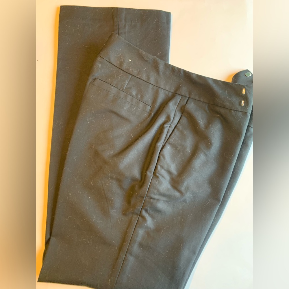 Banana Republic Black Cotton Trousers Pants, women size 14